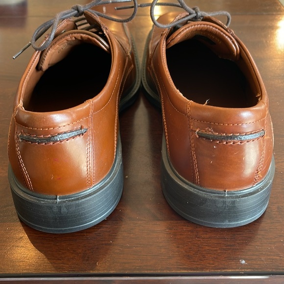 Ecco Oxford Brown Leather Mens Size 9 US 43 EUR shock point - Picture 4 of 8